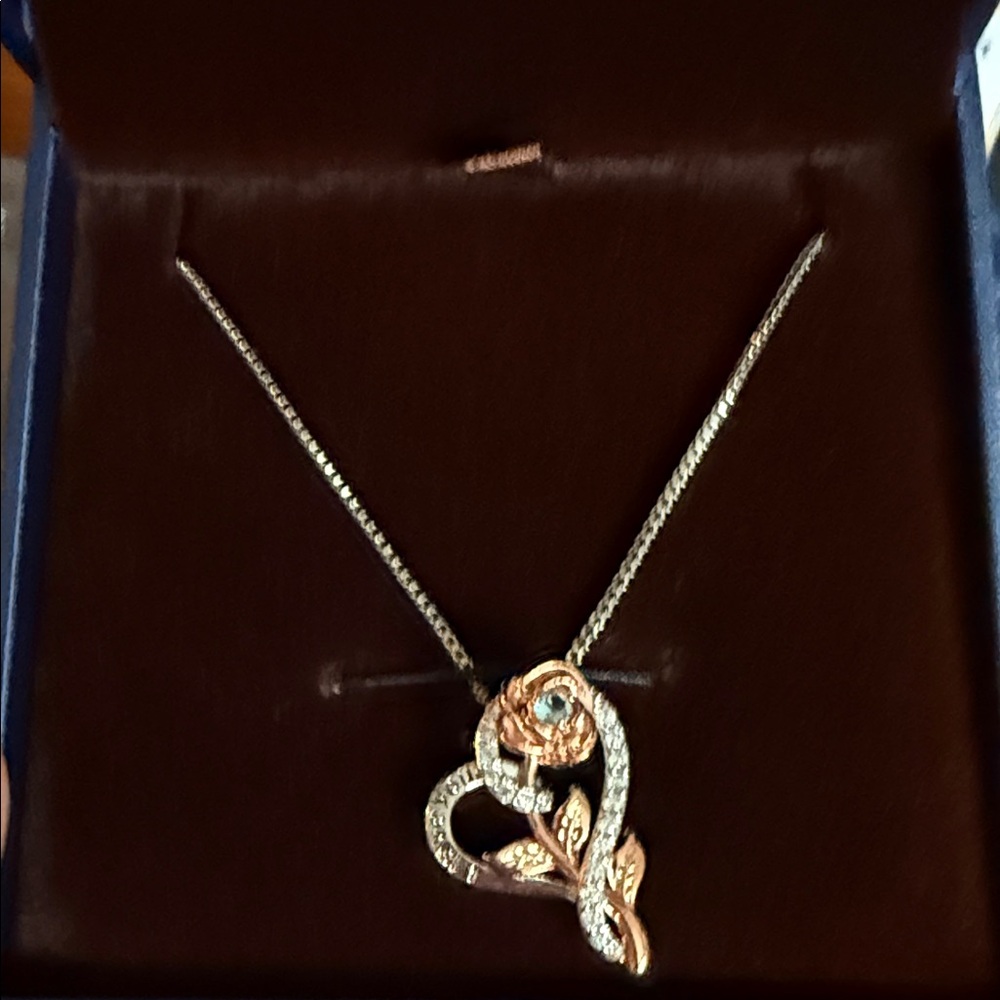 Elegant Rose Gold Heart Necklace
